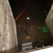 At least a foot of water in the basement.
